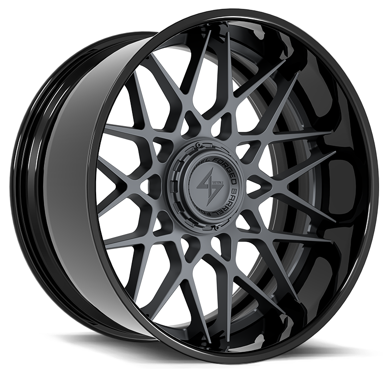 SENTALI BARREL FORGED XTREME BFX5 22.0x12.0 6x135/6x139.7 Gloss Black Lip / Gun Metal Centre