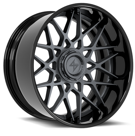 SENTALI BARREL FORGED XTREME BFX5 22.0x12.0 6x135/6x139.7 Gloss Black Lip / Gun Metal Centre
