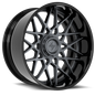 SENTALI BARREL FORGED XTREME BFX5 22.0x12.0 6x135/6x139.7 Gloss Black Lip / Gun Metal Centre
