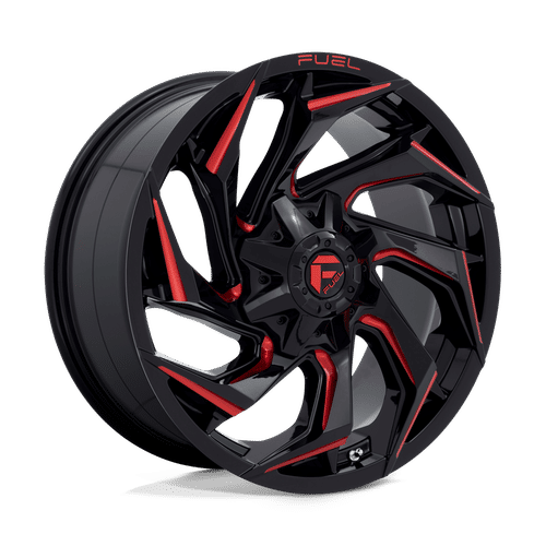 FUEL OFF-ROAD D755 20.0x9.0 8x170 GLOSS BLACK MILLED WITH RED TINT