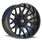 TW1 22x10 8x165.1/8x170 -18 Gloss Black