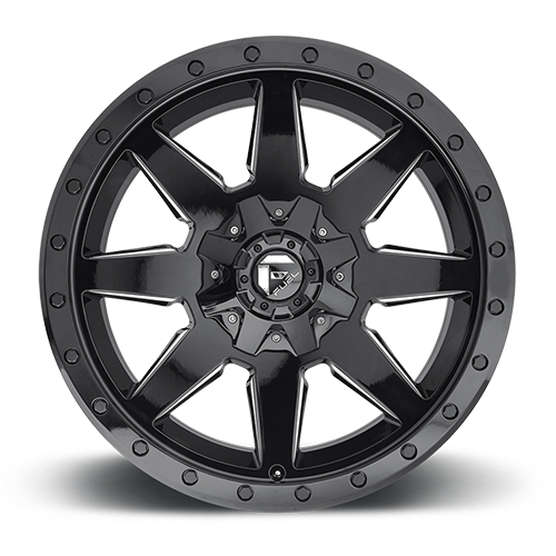 FUEL OFF-ROAD D597 WILDCAT 20.0x9.0 8x165.1 GLOSS BLACK MILLED