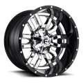 Fuel D270 SLEDGE 22x10 8x170 -13 CHROME PLATED GLOSS BLACK LIP