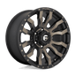 Fuel D674 17x9 8x180 1 MATTE BLACK DOUBLE DARK TINT