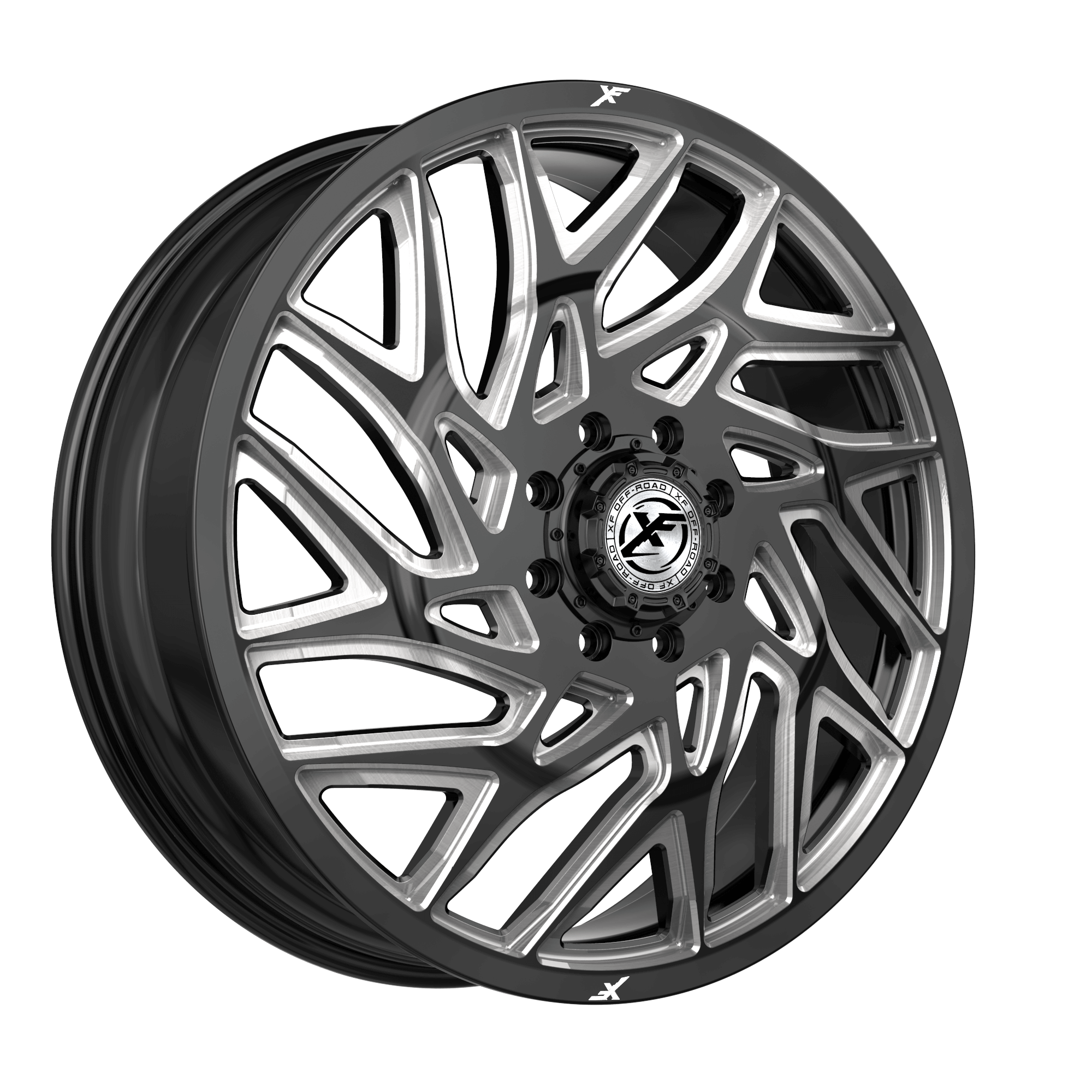 XF OFFROAD XF-229GBML-F 24.0x8.25 8x165.1 Gloss Black Milled