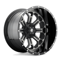 Fuel D561 22x12 8x170 -44 GLOSS MACHINED DOUBLE DARK TINT