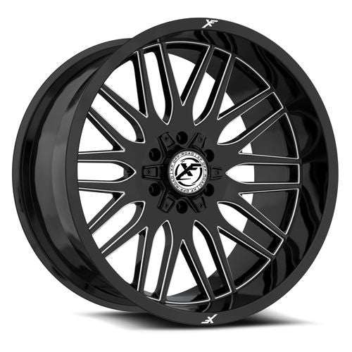XF OFFROAD XF-240 20.0x9.0 6x135/6x139.7 Gloss Black Milled