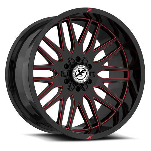 XF OFFROAD XF-240GBML-R 20.0x10.0 6x135/6x139.7 Gloss Black Milled Red