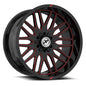 XF OFFROAD XF-240GBML-R 20x10 8x165/8x170 -12 Gloss Black Milled Red