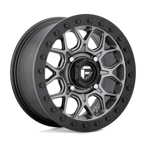 FUEL OFF-ROAD D919 15.0x7.0 4x137 MATTE GUN METAL BLACK BEAD RING
