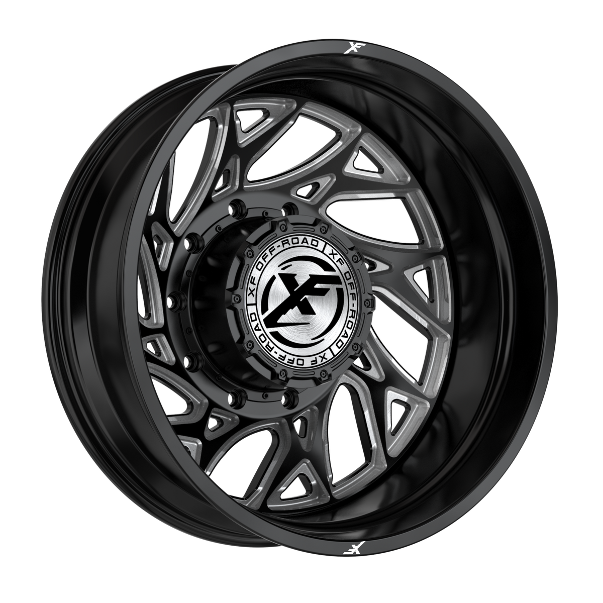 XF OFFROAD XF-229 20.0x10.0 6x135/6x139.7 Gloss Black Milled