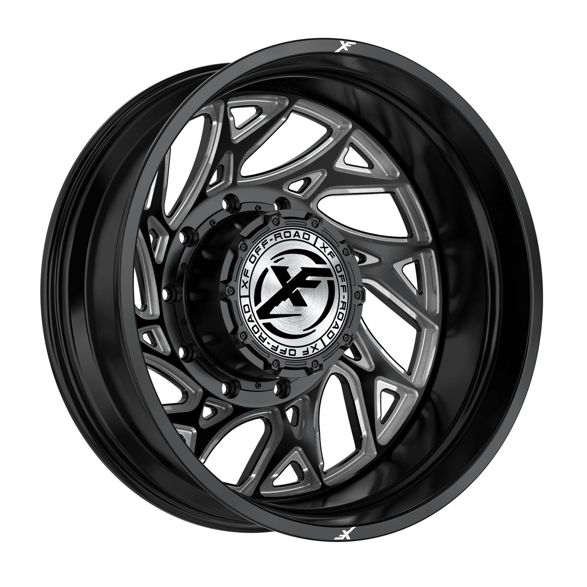 XF OFFROAD XF-229 20.0x10.0 6x135/6x139.7 Gloss Black Milled