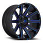 FUEL OFF-ROAD D644 CONTRA 22.0x10.0 8x170 GLOSS BLACK BLUE TINTED CLEAR