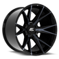 Fusion 20x10 8x165.1 / 8x170 -18 Gloss Black Titanium Face