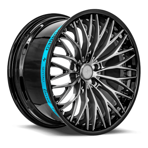 SENTALI BARREL SB1 22.0x9.5 5x127 Gloss Black Lip / Matte Gunmetal Centre