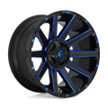 FUEL OFF-ROAD D644 20.0x10.0 8x170 GLOSS BLACK BLUE TINTED CLEAR