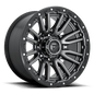 Fuel D680 REBEL 22x12 8x180 -44 MATTE GUN METAL BLACK BEAD RING