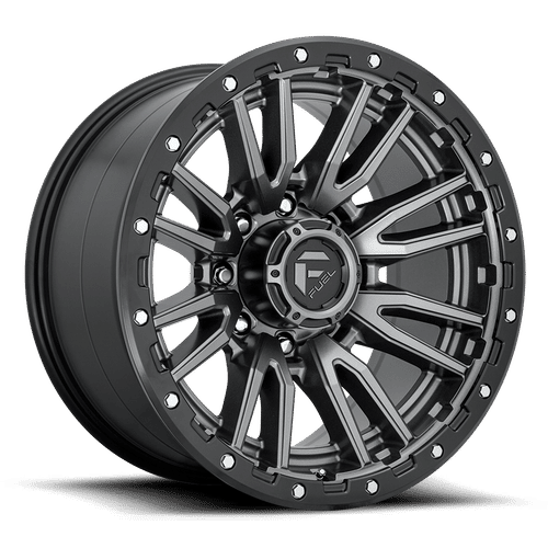 FUEL OFF-ROAD D680 REBEL 22.0x12.0 8x180 MATTE GUN METAL BLACK BEAD RING