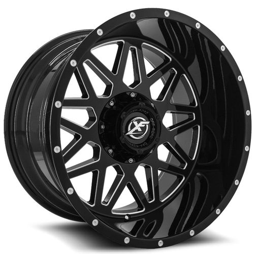 XF OFFROAD XF-211 20.0x10.0 8x165.1/8x170 Gloss Black Milled