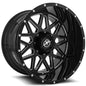 XF OFFROAD XF-211 20.0x10.0 8x165.1/8x170 Gloss Black Milled