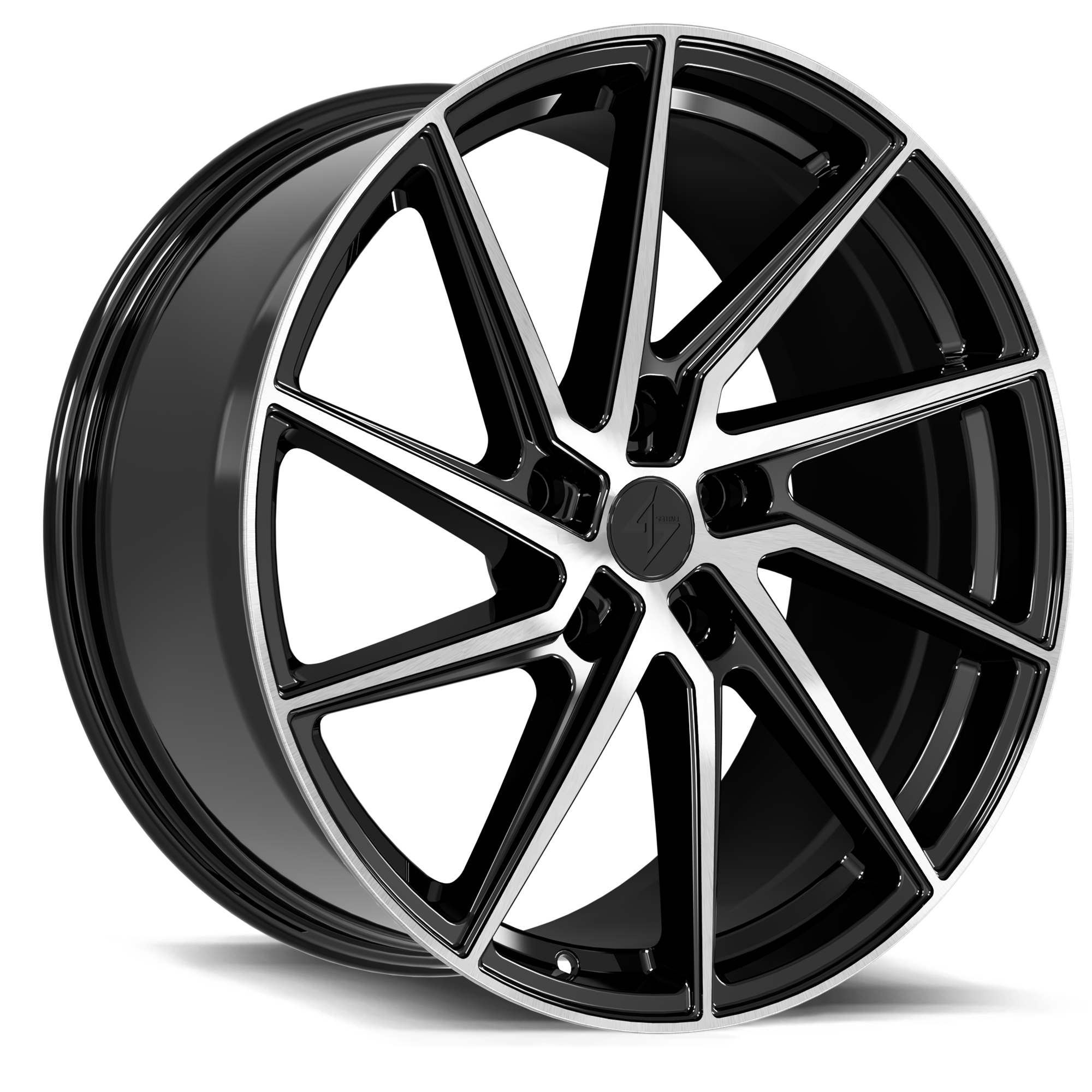 SENTALI STREET APEX 18.0x8.5 5x120 Gloss Black Machined Face