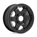 FUEL D922 BLOCK BL - OFF ROAD ONLY 15x6 4x137 38 MATTE BLACK WITH BLACK RING