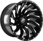 XF OFFROAD XF-224 20x9 6x135/6x139.7 12 Gloss Black & Milled