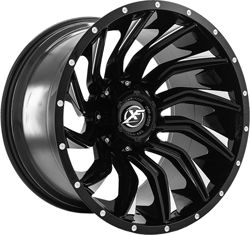 XF OFFROAD XF-224 24.0x14.0 5x127/5x139.7 Gloss Black Milled