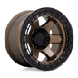 Fuel D124 17x9 6x135 -15 MATTE BRONZE WITH MATTE BLACK RING