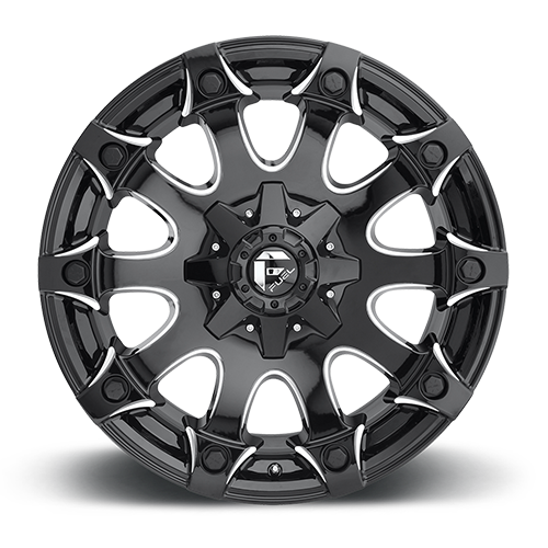 FUEL OFF-ROAD D578 BATTLE AXE 22.0x12.0 6x135/6x139.7 GLOSS BLACK MILLED