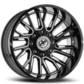 XF OFFROAD XF-230 22x12 5x127/5x139.7 -44 Gloss Black Milled