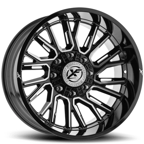 XF OFFROAD XF-230 20.0x10.0 6x135/6x139.7 Gloss Black Milled