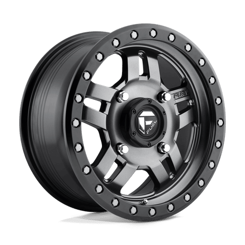 FUEL OFF-ROAD D558 14.0x7.0 4x156 MATTE GUN METAL BLACK BEAD RING