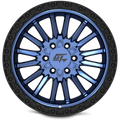 CHAMBER 18x12 8x165.1/8x170 -44 Black Ring / Midnight Blue Centre