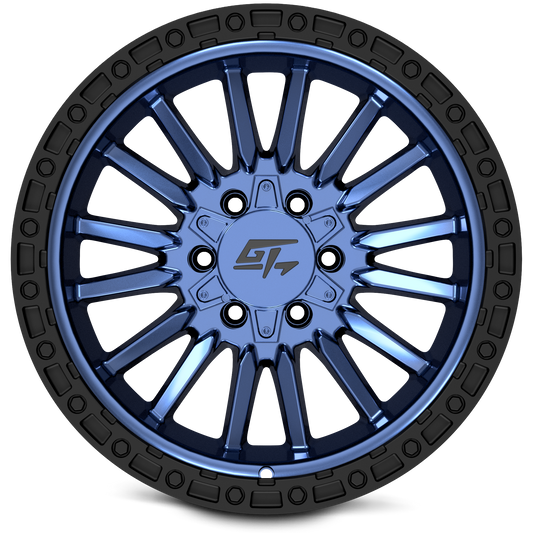 CHAMBER 17x10 5x127/5x139.7 -18 Black Ring / Midnight Blue Centre