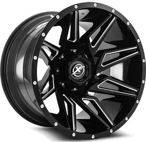 XF OFFROAD XF-218 20.0x10.0 5x127/5x139.7 Gloss Black Milled