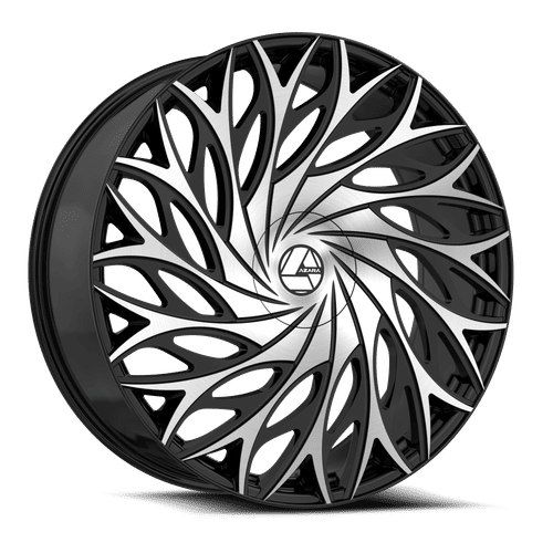 AZARA AZA-525 24.0x9.0 6x135/6x139.7 Gloss Black Machined