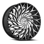 AZARA AZA-525 24x9 6x135/6x139.7 22 Gloss Black Machined