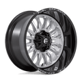 Fuel D798 22x12 8x180 -44 SILVER BRUSHED FACE WITH MILLED BLACK LIP