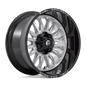 Fuel D798 22x12 8x180 -44 SILVER BRUSHED FACE WITH MILLED BLACK LIP