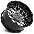SENTALI BARREL FORGED XTREME BFX5 22.0x10.0 8x165.1/8x170 Gloss Black Lip / Chrome Centre