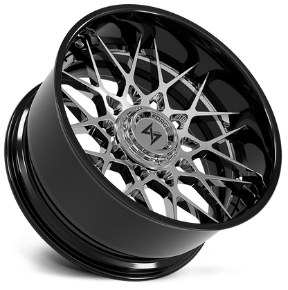 SENTALI BFX BFX5 22x10 8x165.1/8x170 -24 Gloss Black Lip / Chrome Centre