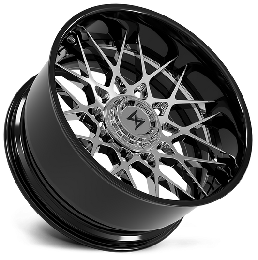 SENTALI BFX BFX5 22x10 8x165.1/8x170 -24 Gloss Black Lip / Chrome Centre