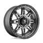 Fuel D568 17x9 5x127 1 MATTE GUN METAL BLACK BEAD RING