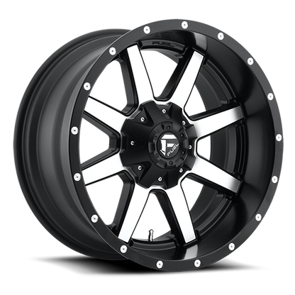FUEL D537MAVERICK 20x10 8x180 -12 MATTE BLACK MACHINED