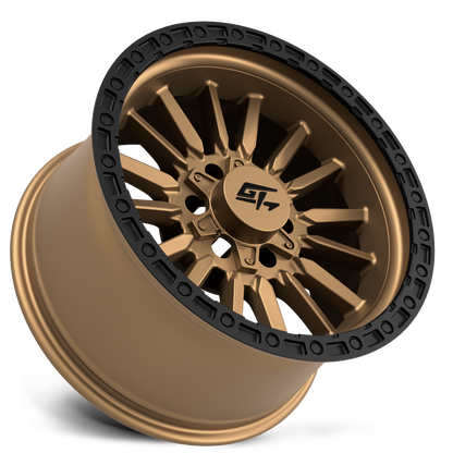 CHAMBER 17x10 8x165.1/8x170 -18 Black Ring / Matte Bronze Centre