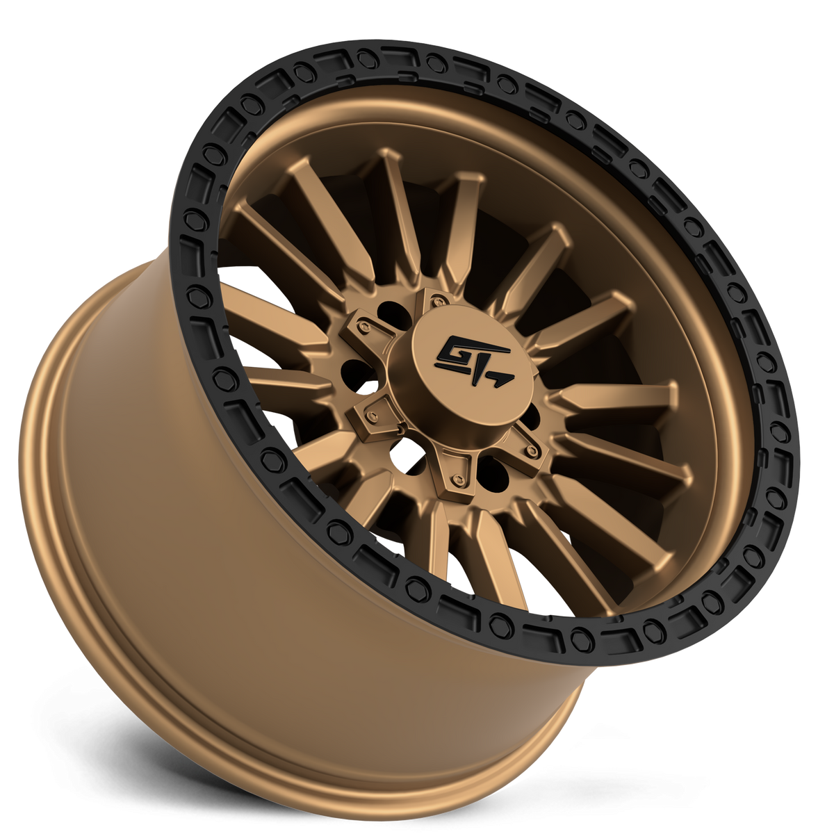 GT OFFROAD CHAMBER 18.0x10.0 8x165.1/8x170 Black Ring / Matte Bronze Centre