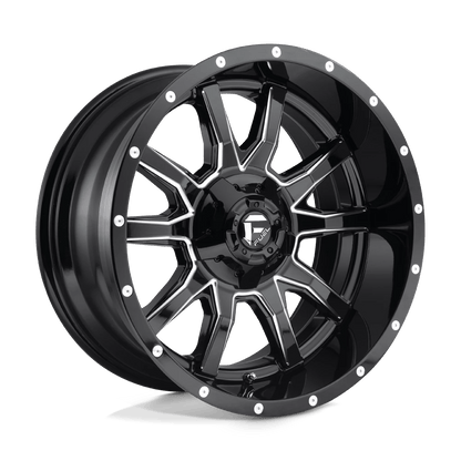 FUEL D627 VANDAL 20x10 5x139.7/5x150 -18 GLOSS BLACK MILLED