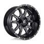 FUEL D627 VANDAL 20x10 5x139.7/5x150 -18 GLOSS BLACK MILLED