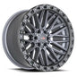 VORTEK VRT-608 17.0x9.0 6x135/6x139.7 Matte Titanium Black Bead Ring